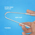 Tongue Scraper for Adults by HOKIN (2Pcs Oral Care Pack) Stainless Steel Tongue Cleaners Reduce Bad Breath 100% Metal tough Scrapers Men and Women...