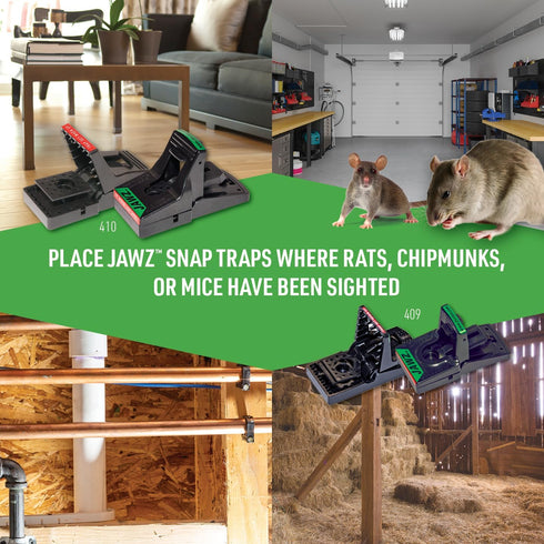 JT Eaton 410, 1 Pack Rat Trap, 3-1/2 in. L, 5-7/8 in. W, Black...