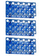 3 PCS 28 Well Centrifuge Tube Rack for 10ml/15ml/50ml Laboratory Plastic Tube Rack Holder(Light Blue)...