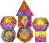 Cusdie Sharp Edges DND Dice, 7 PCs D&D Dice, Handcrafted Polyhedral Dice Set, for Role Playing Game MTG Pathfinder(Colorful Yellow/Red/Blue)...