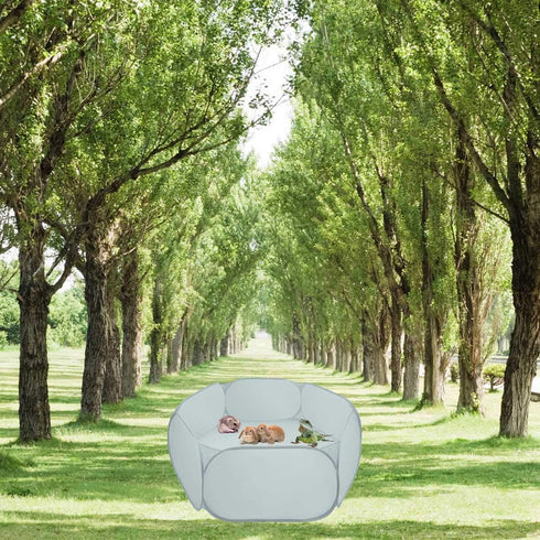 Small Animal Cage Tent Playpen with Fabric,Reptiles Cage,Breathable Transparent Pet Playpen Pop Open Outdoor/Indoor Exercise Fence,Portable Yard F...