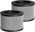 MK06 MK01 True HEPA Replacement Filter Compatible with AROEVE MK01 MK06 and Kloudi DH-JH01 Air Purifier- 2 Pack,Smoke Remover Version,2Pack...