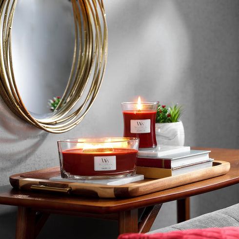 WoodWick Medium Hourglass Scented Candle | Cinnamon Chai | with Crackling Wick | Burn Time: Up to 60 Hours...