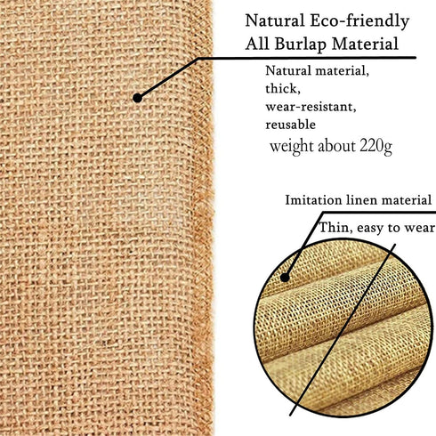 (TM) 12 X 108'' Natural Hessian Table Runners Rustic Burlap Wedding Jute Party Decor Bunting...