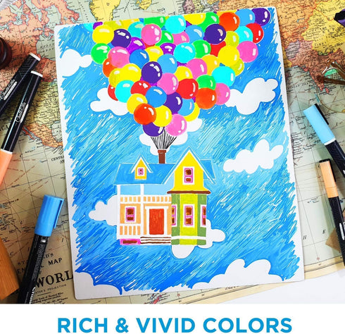 Chalkola 8 Pastel Liquid Chalk Markers for Blackboard, Chalkboard Signs, Window, Labels, Bistro, Glass, Car - Washable Wet Wipe Ink ChalkBoard Mar...