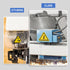 8 IN High Temperature Sign Production equipment Safety Sticker,Yellow Triangle Safety Warning Sign Label Sticker Back Self Adhesive Vinyl Decal, W...