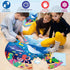 22.8 inch Jumbo Floor Puzzle for Kids Under The Sea Large Floor Puzzle Underwater World Round Puzzles for Toddler Children 4-6 Years Ocean Theme D...