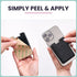 Premium Leather Phone Card Holder - Stick On Wallet for iPhone and Android Smartphones - Minimalist Style with Non-Slip Lining Secures Up to 3 Car...