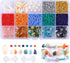 Miss Rabbit 1200pcs Natural Chip Stone Beads 5-9mm Crystal Stone Beads for Jewelry Making Kit 7colors Seed Beads for Bracelet Making Kit Gemstone ...