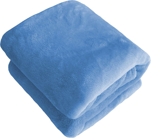 Soft Puppy Flannel Fleece Blanket for Pet Dog Cat, Plush Microfiber, Cozy and Lightweight, Sky Blue, Pet, 27 x 39 inch (70 x 100 cm)...