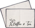 CRASPIRE Coffee Bar Mat 2pcs Coffee Maker Mat for Coffee Machine, 20”X 14” Burlap Placemat with Fabric Backing Coffee Mat Coffee Bar Accessories f...