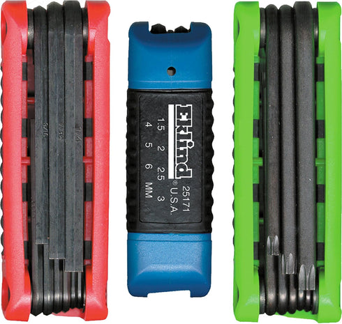 EKLIND 25024 Ergo-Fold Fold-up Inch / MM Hex Key allen wrench & TORX star Combo (3 sets 24pc)...