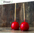 Wooden Candy Apple Sticks 5.5"x3/16" - Disposable 100 Pcs of Cocktail Picks and Toothpicks for Appetizers...