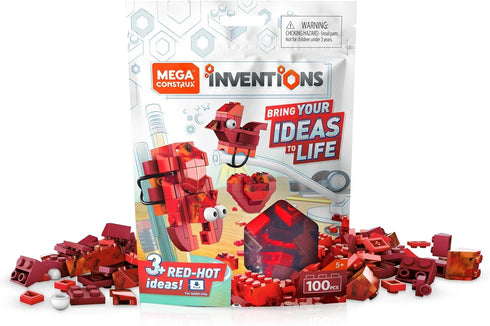 Mega Construx Inventions Red Brick Building Set...