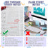 Gueevin 100 Sheets Extra Large Jumbo Transparent Sticky Notes Clear Self Sticky Notes, 2 Pads Notes Waterproof Translucent Paper, Office School Su...