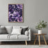 Posterizer 1 pcs-bright purple flowers-pretty soft aethetic-Floral & Botanical Art-Abstract & Modern Art-Decor for Home & Office- UNFRAMED Wall Ar...