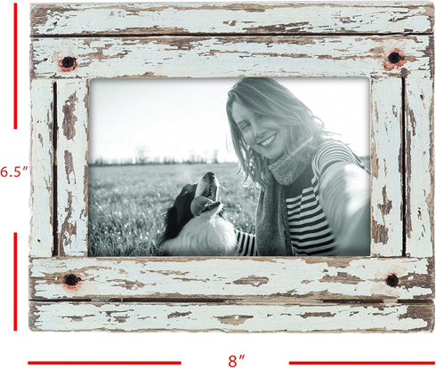 Foreside Home & Garden FFRD06190 4X6 Heartland Photo Frame White...
