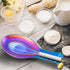Homikit Rainbow Spoon Rest Holder for Kitchen Counter Stove Top, Stainless Steel Colorful Utensil Rest Ladle Spatula, Heavy Duty, Dishwasher Safe...