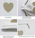 Jexila 24PCS Burlap Drawstring Gift Bags 5X7 Inches Heart Print Linen Burlap Jewelry Gift Bags Fabric Cloth Candy Goodie Pouches for Wedding Showe...