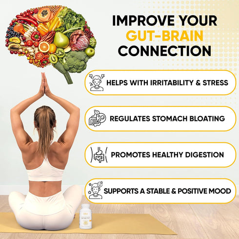 Lifted Naturals Mood Boosting Probiotic 30 Billion CFU - Mood Support Supplement, Prebiotics and Probiotics for Women & Men, Acidophilus Lactobaci...