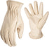 AWP Grain Leather Pigskin Work Gloves for Men and Women, Made with Premium Grain Pigskin Leather, X-Large, Tan...