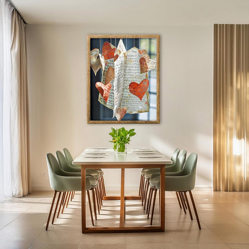 Posterizer 1 pcs-Valentine's day inspired heart shaped cute craft poster -4-Romantic Art-Holiday Poster Collection-Gift for Couples boyfriend girl...