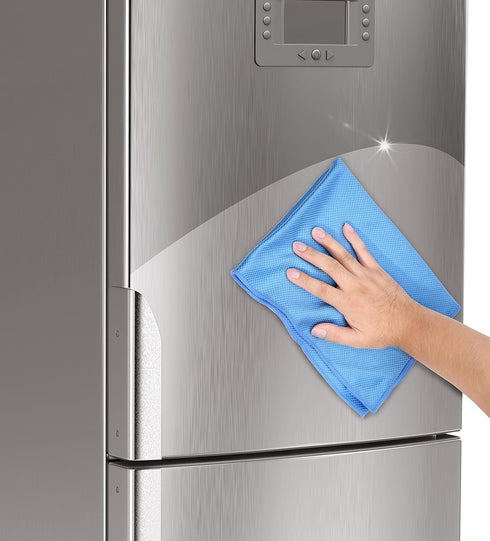 Large 20x16 Inch Microfiber Cleaning Cloth for Polishing Stainless Steel to a Perfect Shine - Requires No Cleaning Detergent - Ideal for Kitchen B...