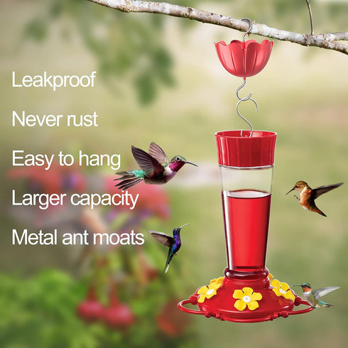 Ant Moat for Hummingbird Feeders, Ant Guard for Hummingbird Feeders, Hummingbird Feeder Ant Guard, Insect Guard with Large Capacity, 5OZ, 2 Pack...