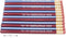 Jumbo TOT pencil, Round, 10mm Metallic Blue and Red, Med Soft Core (Package of 12)...