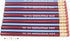 Jumbo TOT pencil, Round, 10mm Metallic Blue and Red, Med Soft Core (Package of 12)...