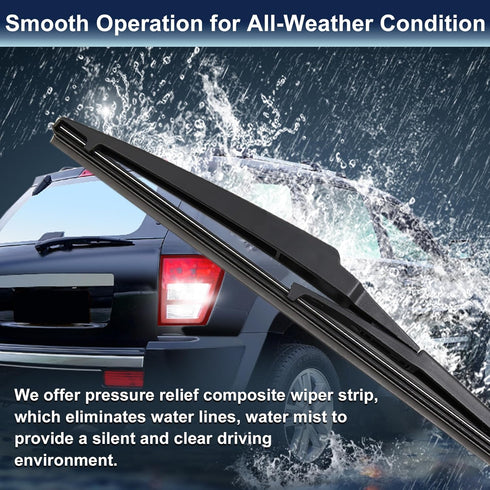 X AUTOHAUX Rear Windshield Wiper Blade for Toyota IQ PRIUS V for Hyundai IX25 Accent 280mm 11 Inch...