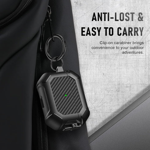 Maxjoy Compatible with AirPods Pro 2 Case Cover with Cleaner Kit, Military Hard Shell Protective Armor with Lock for AirPod Pro 2 Charging Case, F...