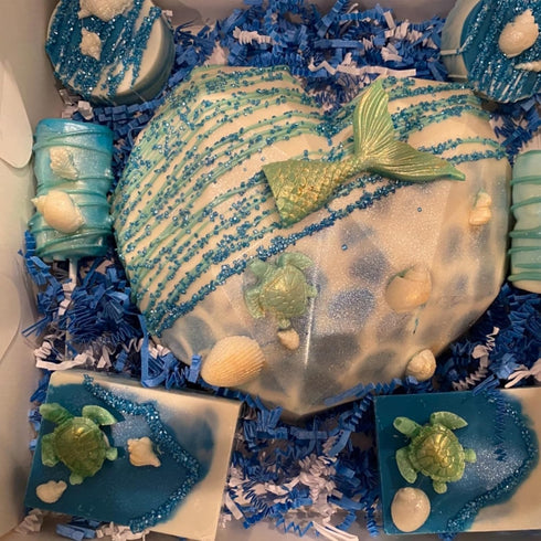 2 Pcs Sea Turtle Silicone Molds, Marine Animal Turtle Fondant Molds, Tortoise Chocolate Cake Decorating Molds for Kitchen Baking Cupcake Topper Ca...