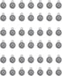 Ruwado 50 Pcs Round Flower Jewelry Making Kits Small 14.6 x 10.7 mm Metal Kits for DIY Crafting Project Necklace Bracelet Key Chain (Silver)...