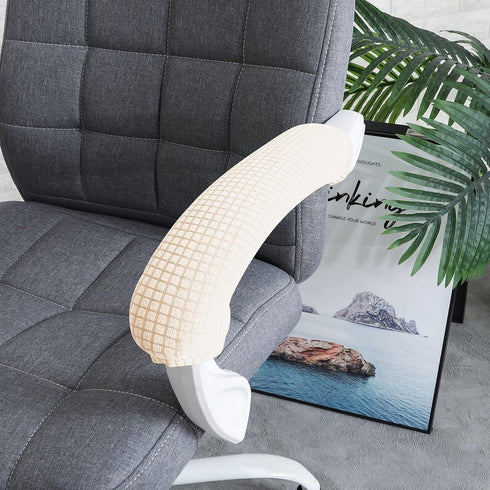 FORCHEER Office Chair Armrest Cover Stretchable Water Resistant Spandex Stretch Jacquard Computer Office Chair Arm Pad Covers Chair Slipcover for ...