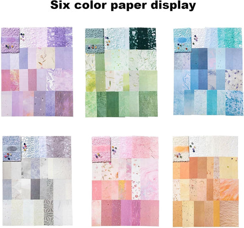 WENSIDUO 186Pcs Craft Textured Scrapbook Paper, Mesh Fabric Scrapbooking Supplies DIY Paper Stickers Craft Kits Collage Materials for Junk Journal...