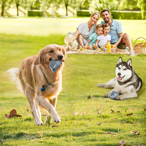 Dog Chew Toys for Aggressive Chewers, Indestructible Dog Toys for Large Dogs Tough Durable Squeaky Interactive Dog Toys, Teeth Chew Toy for Meduiu...
