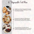 KitchenDance Disposable Aluminum Foil Mini Pie Pan - 6 Inches Round Aluminum Foil Baking Pan Perfect for Pies and Quiches - Aluminum Pie Pans for ...