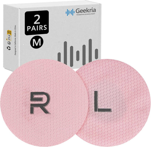 Geekria 2 Pairs Flex Fabric Headphones Ear Covers, Washable & Stretchable Sanitary Earcup Protectors for Over-Ear Headset Ear Pads, Sweat Cover fo...