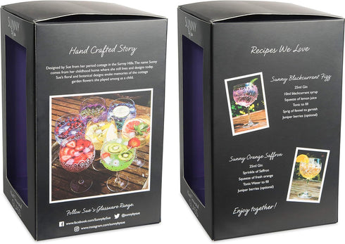 Pavilion Gift Company Pavilion-Purple Sprout-24 Oz Wine Removable Happy 60th Bir Hand Decorated Glass, 24 oz...