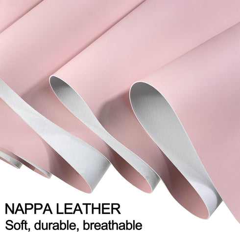 Leather Steering Wheel Cover Lace Up, Stitch on Wrap, Pink Steering Wheel Cover for Women, Anti-Slip & Breathable & Soft, Nappa Leather & Car Acce...