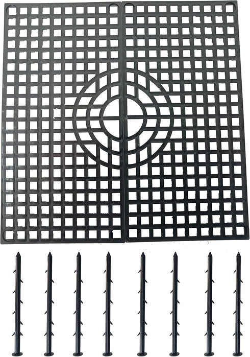 Square Plant Pot Grid Flower Pot Cover Baby Safety to Protect Children Pets Plant Black 7" x 7" Pack of 4...