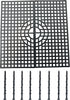 Square Plant Pot Grid Flower Pot Cover Baby Safety to Protect Children Pets Plant Black 7" x 7" Pack of 4...