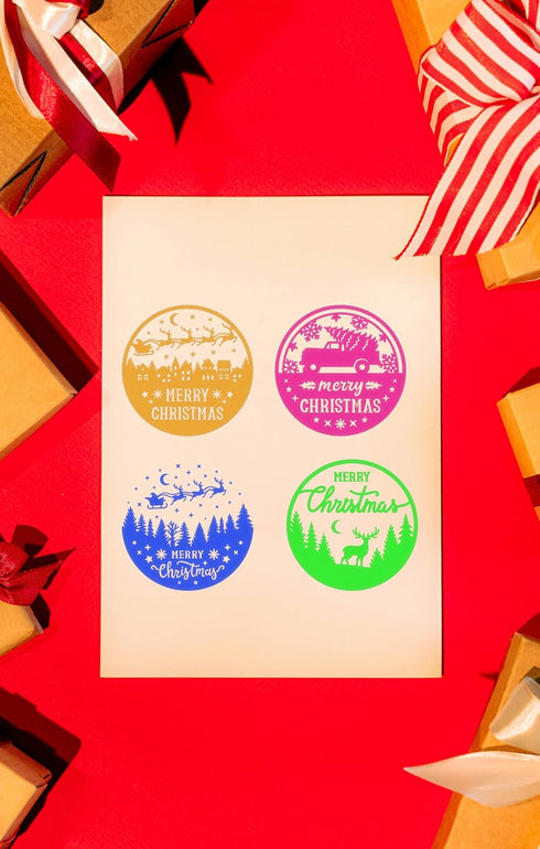 Christmas Silkscreen Stencils Reusable Silk Screen Transfers Mesh Adhesive Stencil Paint Gnome Stencil for Painting On Wood/t-Shirt/Wall, Holiday ...
