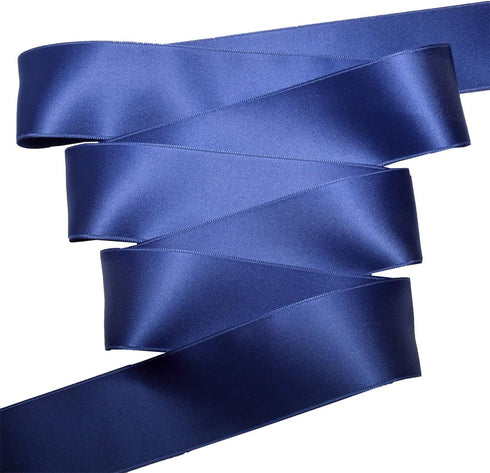 Morex Ribbon 03540/25-059 Double Face Satin Ribbon 1.5" X 27 YD Denim Ribbon for Gift Wrapping, Birthday Gift Cards, Satin Dress for Women, Silk R...