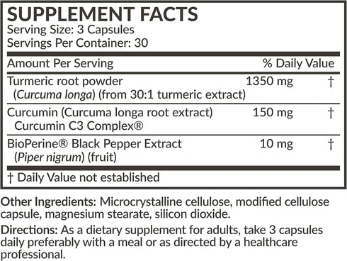 Futurebiotics Turmeric + Curcumin 1500 MG per Serving, Antioxidant, Joint & Digestion Support with BioPerine for Enhanced Nutrient Intake, Non-GMO...