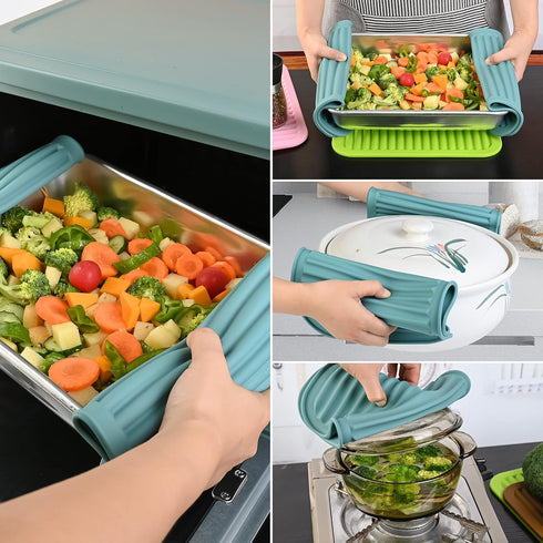 Smithcraft Silicone Trivets Mats for Hot Dishes and Hot Pots, Hot Pads for Countertops, Tables, Pot Holders, Spoon Rest Small Drying Mats Set of 2...