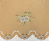 GOHD Cutwork Floral. Kitchen Curtain Set. Swag Valance and Tier Set. Nice Embroidery on Faux Silk Fabric with cutworks. (Bronze)...