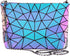 LOVEVOOK Geometric Luminous Purses and Handbags for Women Holographic Reflective Crossbody Bag Wallet...