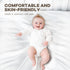 Pro Goleem 2 Pack Satin Soft Crib Sheet Great for Baby with Sensitive Hair Silky Baby Sheet White and Gray Unisex 52’’x28’’x8’’ Fitted Sheets...